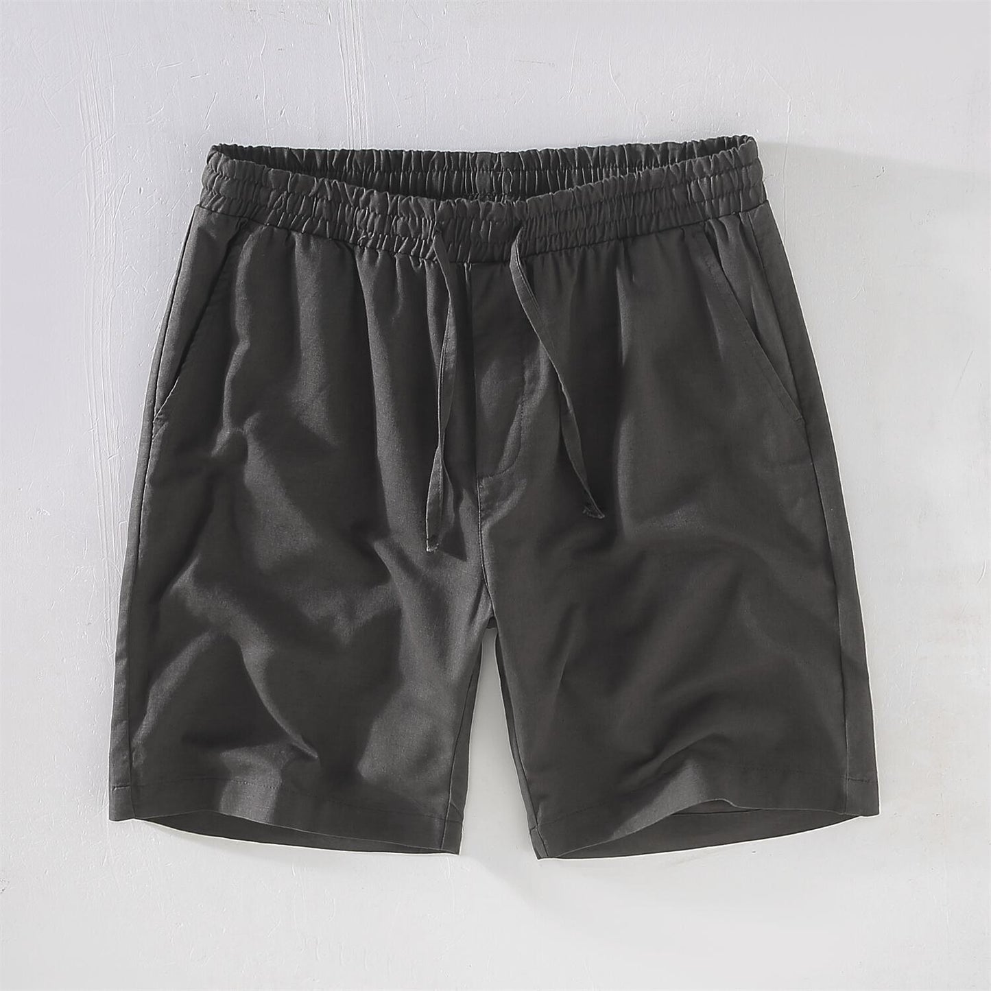 Cotton Linen Drawstring Shorts