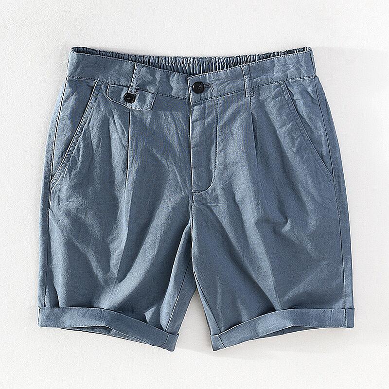 Drawstring Elastic Waist Casual Shorts